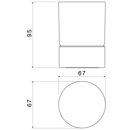 Стакан для ванной комнаты Timo Saona 13231/00, хром
