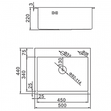 Кухонная мойка Gerhans K35044B