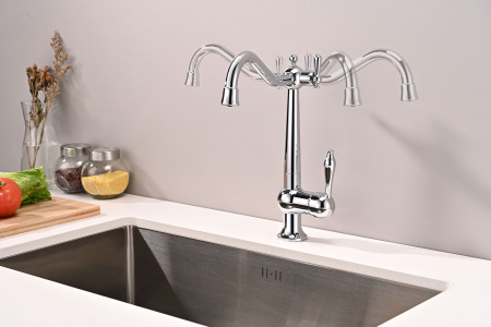 Смеситель для кухни Paulmark RETRO Re213226-CR, хром