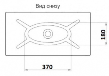 Раковина накладная CeramaLux 78123B