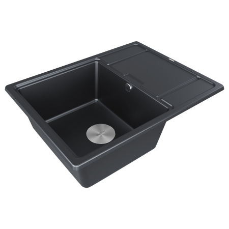 Мойка Paulmark FLUGEN 50-650 PM216550-BLM 500х650х200 мм, IT-GRANIT, черный металлик