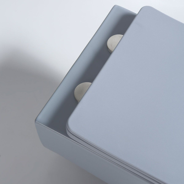 Унитаз подвесной Vincea Evo VT1-34SMO безободковый, цвет океан матовый, ультратонкое soft-close сиденье