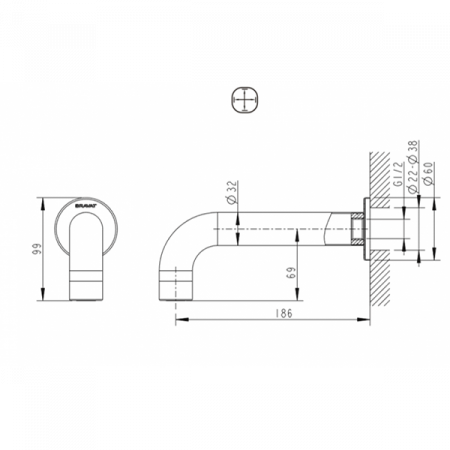 Излив Bravat FS101C-RUS