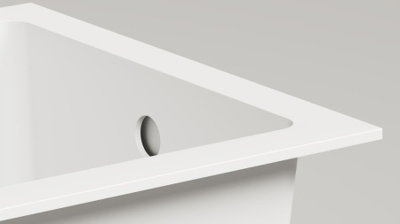 Ванна встраиваемая Salini CASCATA 150x70, S-Sense, глянцевый белый 105011G