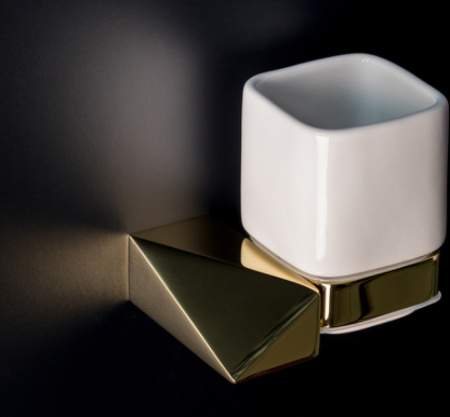 Стакан для зубных щеток Boheme New Venturo 10314-G Золото