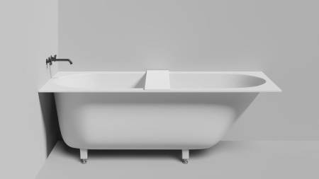 Полка для встраиваемой ванны Salini GABBIANO IN 780/2, белый, 1906206M