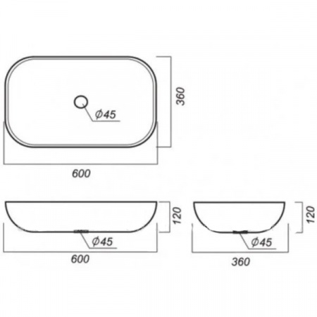 Раковина Акватон Infinity 60 1AX169WBXX000