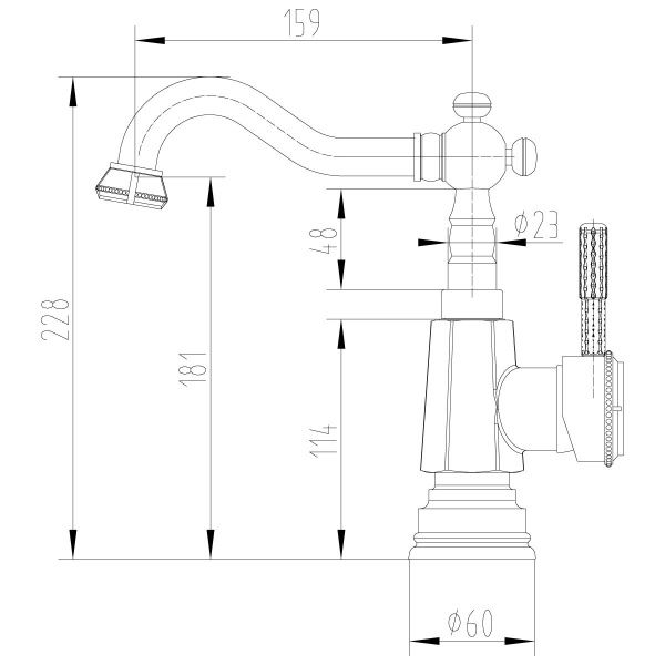 Смеситель  Lemark Jasmine LM6604B для кухни/раковины