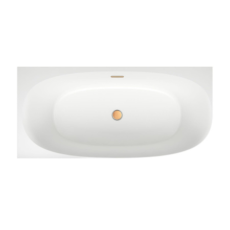 Акриловая ванна в наборе 4 в 1: пристенная ванна (левый разворот), каркас, экран, слив-перелив Wellsee Belle Spa 2.0 235802004