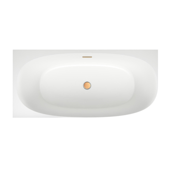 Акриловая ванна в наборе 4 в 1: пристенная ванна (левый разворот), каркас, экран, слив-перелив Wellsee Belle Spa 2.0 235802004