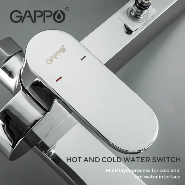 Душевая стойка со смесителем Gappo G2483-8