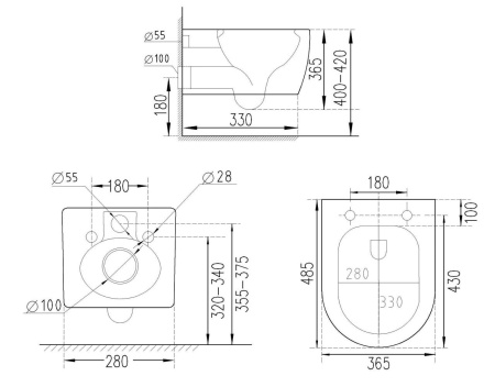 Комплект 7 в 1 Roxen StounFix Dual Fresh 583589-127 со смесителем S127 (состоит из:  710200, Caspia 410280CH, 530185-01)