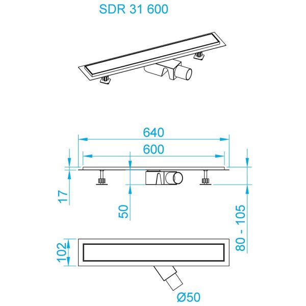 Душевой трап RGW SDR-31B 47213160-04