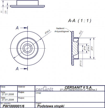 Ножки для акриловой ванны Cersanit ZP-SEPW1000006