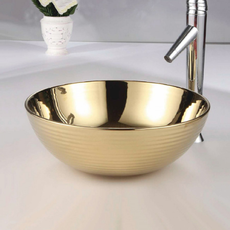 Раковина MELANA MLN-T4004G (золото)