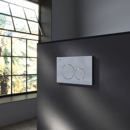 IS49051.111700 Комплект инсталляция с клавишей Pro L глянц хром с подв унит Awe FlashClean с сиденьем м/лифт