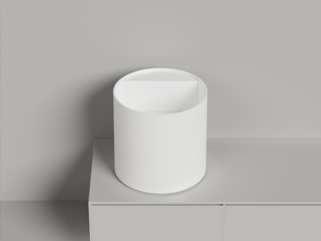 Раковина накладная Salini ARMONIA ROUND TOP 03 без отверстия под смеситель покраска по RAL полностью, 130423TMF