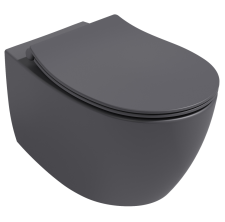 Унитаз ISVEA Sentimenti Neo подвесной 363*510*400 антрацит матовый 10AR02010SV-2C