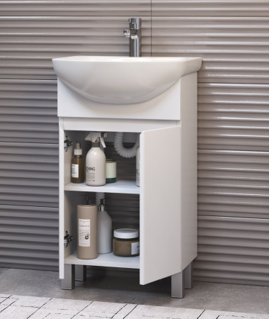 Тумба под раковину напольная VIGO Wing tn.WIN.BAL.50.2D белый, 50 см