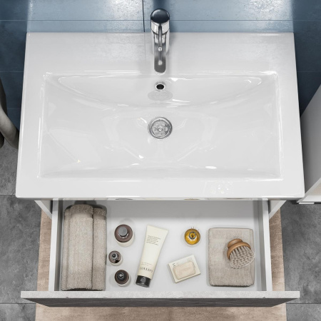 Тумба под раковину подвесная VIGO Geometry 033 бетон, 60 см