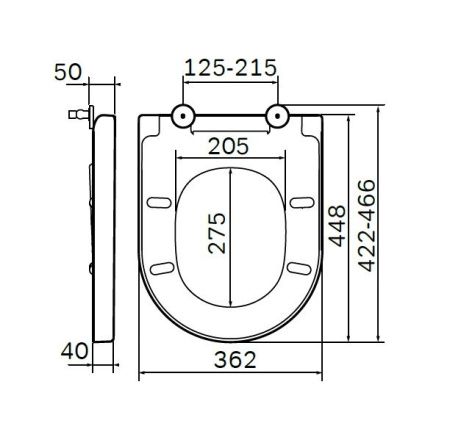 Сиденье для унитаза AM.PM Spirit 2.0 C707855WH с микролифтом, быстросъемное