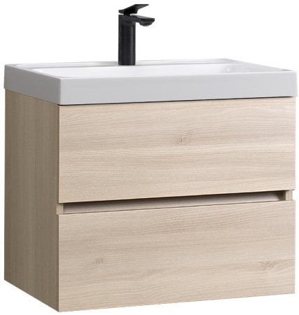 Тумба под умывальник Belux Париж НП 60-02 Акация Лэйкленд светлая