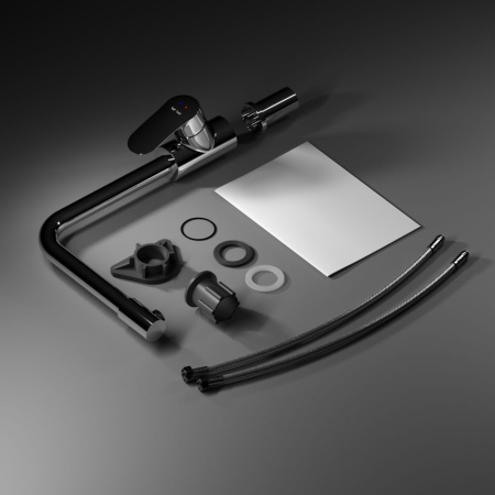 F8005700 Like, Смеситель для кухни AM.PM с каналом для питьевой воды, L-излив, хром