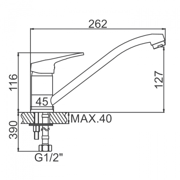 Смеситель для мойки Ledeme H13 L4213