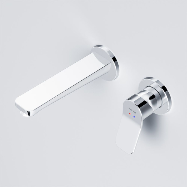 F85A72600 X-Joy Смеситель для умывальника AM.PM монтируемый в стену, хром