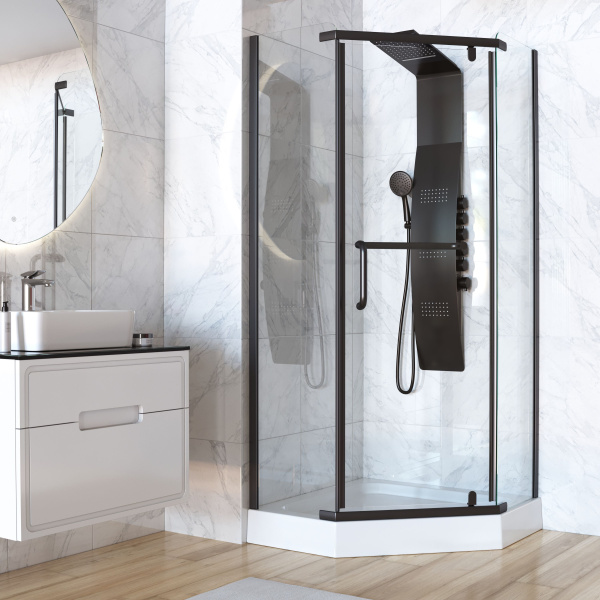 Душевой уголок Taliente TA-09093-1CB 90х90 стекло прозрачное 6 мм