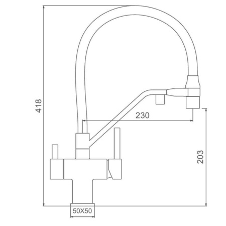 Смеситель для кухни Gappo  с гибким изливом G4395-60