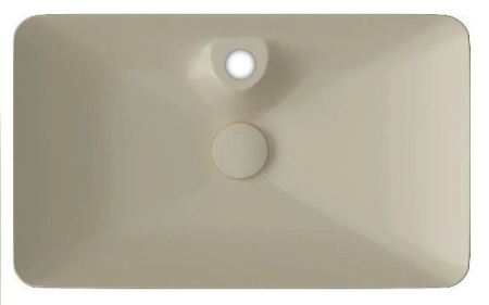 Раковина ISVEA SistemaY Clear накладная 644*395*125 1 цвет слоновая кость матовый 10SY50065SV-2K