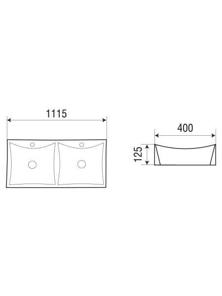 Раковина накладная WeltWasser WW SK ELBACH 2216