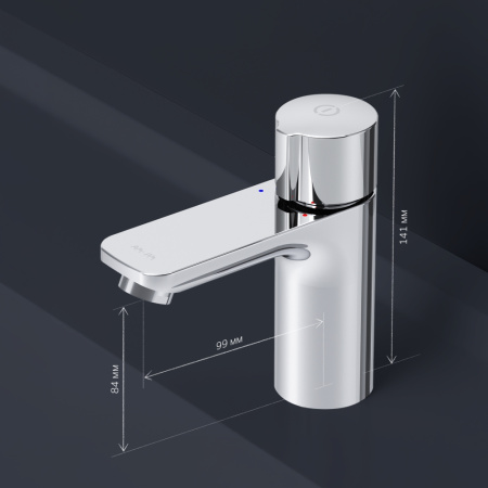 F85A02500_xxx  X-Joy, TouchReel Смеситель для умывальника AM.PM, хром.