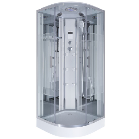 Душевая кабина Niagara Ultra NG-701-01 (90х90х220) низкий поддон(16см),стекло прозрачное с рисунком,4 места