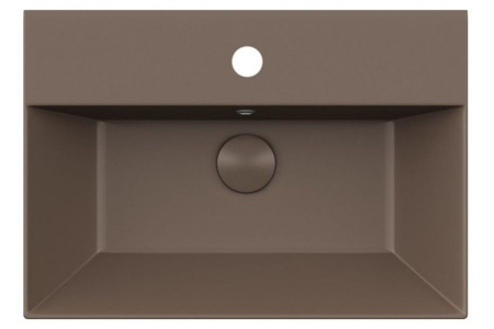 Раковина ISVEA SistemaZ Frame накладная 600*420*132 1 цвет коричневый матовый 10SF50060SV-2H