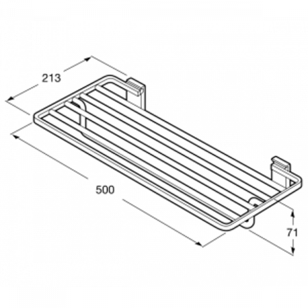 Решётка для полотенец Roca Rubik