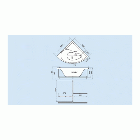 Акриловая ванна Triton Синди Экстра 125