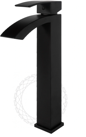 Cмеситель для раковины FILARETE Waterfall FL6010 (Черный матовый)