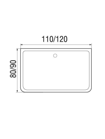 Душевой поддон Wemor WEMOR 110/80/24 S