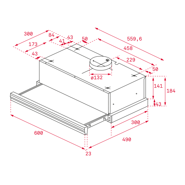 Кухонная вытяжка TEKA CNL 6400 BK NEGRA