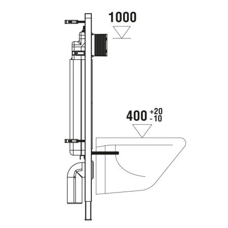 Унитаз с инсталляцией WeltWasser MARBERG 507 + BAARBACH 004 GL-WT + MAR 507 SE