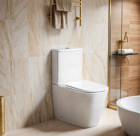 Унитаз MANLIO Tornado напольный безободковый CT10618 (630х350х805) Ceruttispa