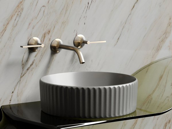 Умывальник чаша накладная круглая Ceramicanova Element 360*360*115мм, антрацит матовый, CN6057MH