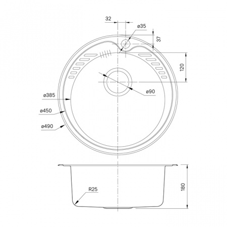 Кухонная мойка IDDIS D490 Suno S SUN49P0i77