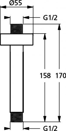 Кронштейн для верхнего душа Ideal Standard IdealRain B9446AA