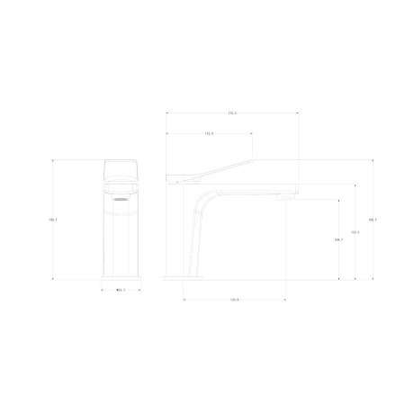 Смеситель для раковины WONZON & WOGHAND, Хром (WW-XH-013-CR)