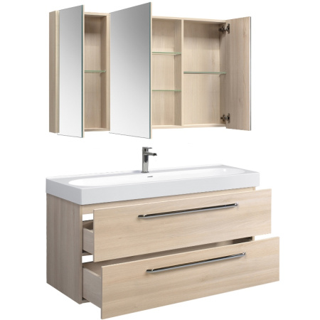 Тумба под умывальник Belux Стокгольм НП 120-02 Акация Лэйкленд светлая