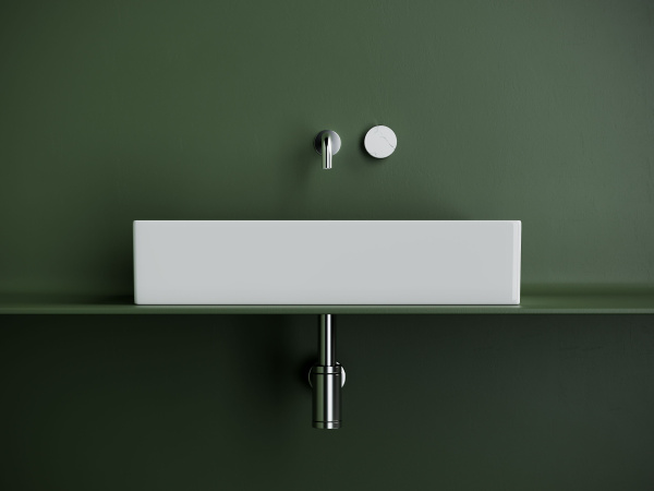 Раковина накладная прямоугольная Ceramicanova Element 601*361*130, белый, CN6070