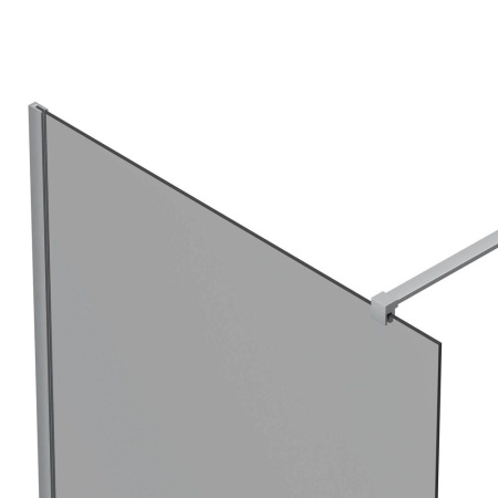 Душевая перегородка, ограждение Reflexion RX200100TCR-19 Walk in 200x100см, тонированное закаленное стекло 8мм, хромированный профиль